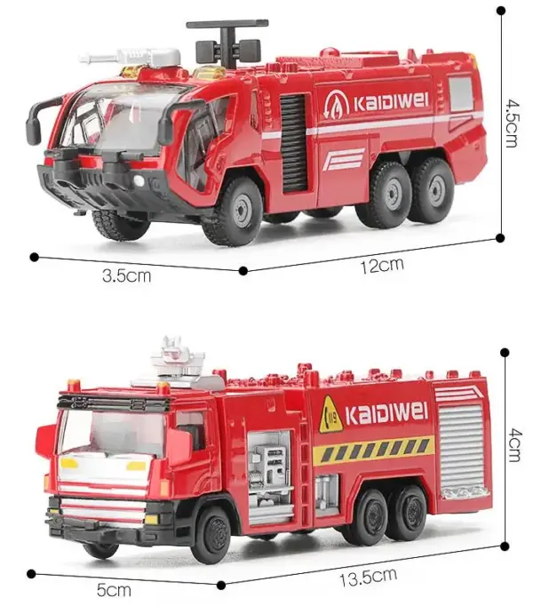 1:72 Alloy Fire Engine Model Car - Image 2