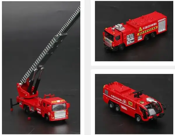 1:72 Alloy Fire Engine Model Car - Image 4