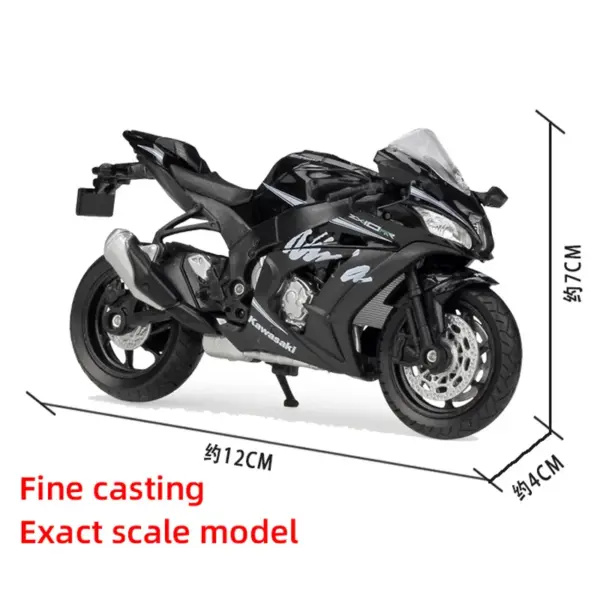 Welly 1:18 Kawasaki Ninja ZX10-RR Diecast Motorcycle Model - Image 2