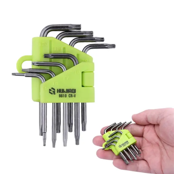 8pcs Star Torx Wrench Set T5-T20 Box End Hand Tools - Image 2