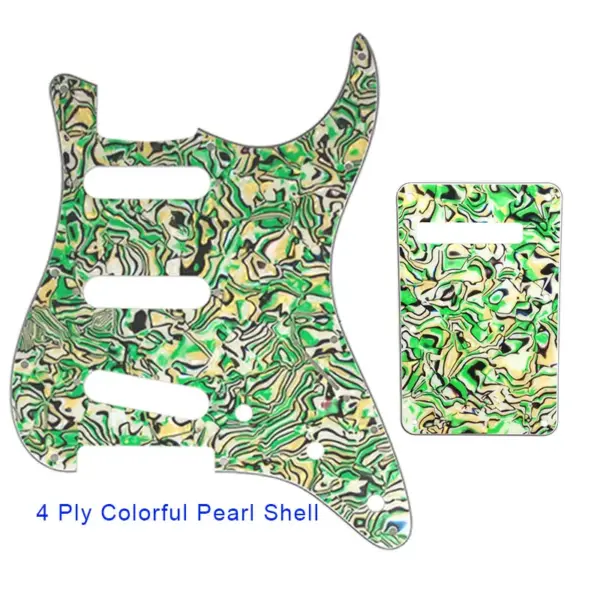 Pleroo SSS Guitar Pickguard with Back Plate for Fender Strat - Image 12