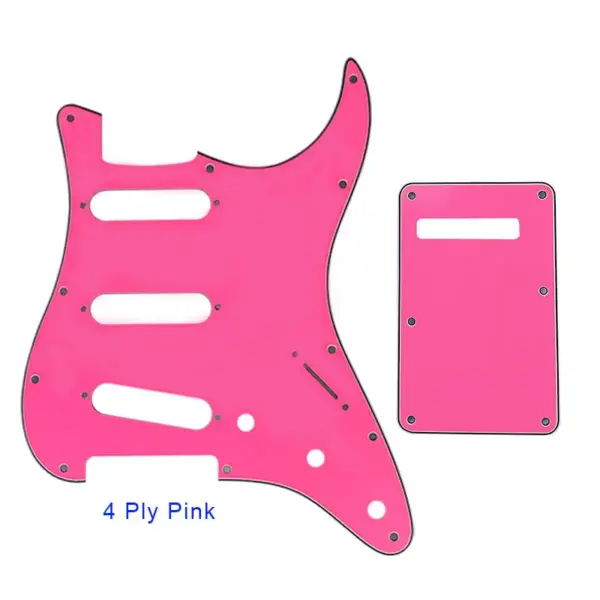 Pleroo SSS Guitar Pickguard with Back Plate for Fender Strat - Image 2