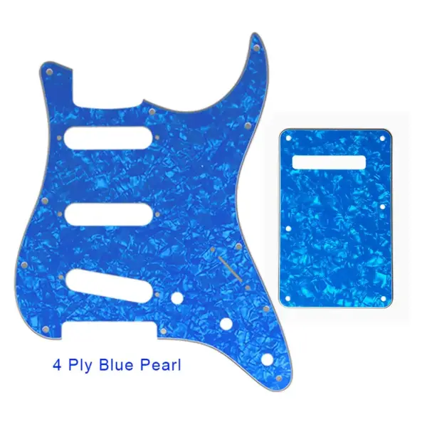 Pleroo SSS Guitar Pickguard with Back Plate for Fender Strat - Image 7