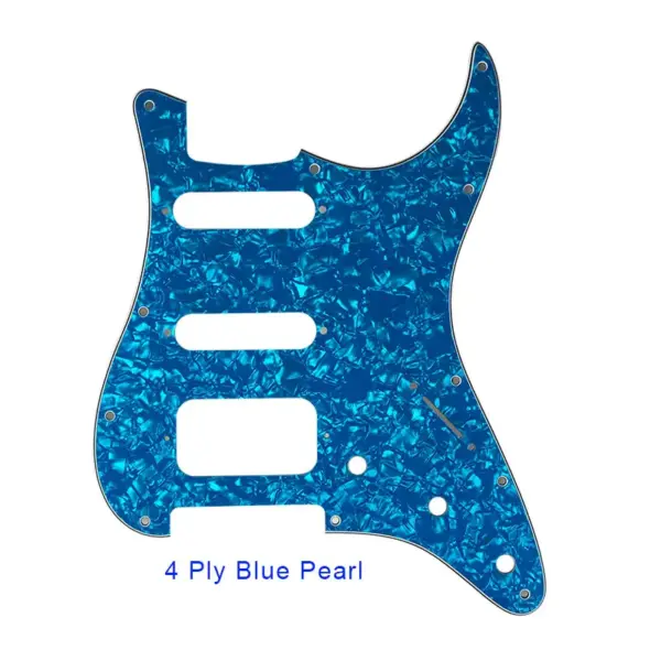 Feiman 11-Hole Guitar Pickguard for Fender Strat HSS - Image 29