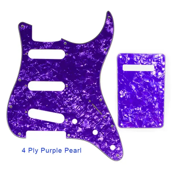 Pleroo SSS Guitar Pickguard with Back Plate for Fender Strat - Image 28
