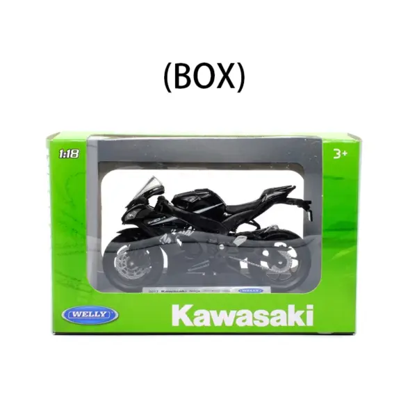 Welly 1:18 Kawasaki Ninja ZX10-RR Diecast Motorcycle Model - Image 7