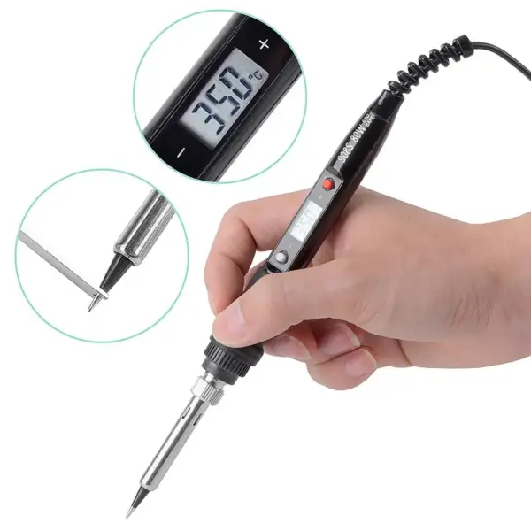 JCD Adjustable Temperature LCD Soldering Kit 80W - Image 4