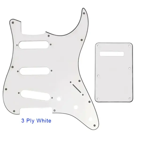 Pleroo SSS Guitar Pickguard with Back Plate for Fender Strat - Image 25