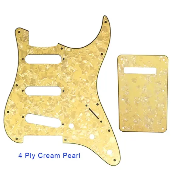Pleroo SSS Guitar Pickguard with Back Plate for Fender Strat - Image 30