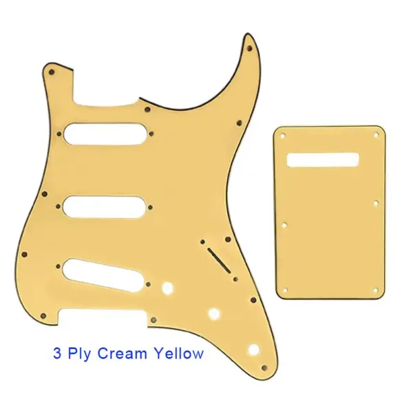 Pleroo SSS Guitar Pickguard with Back Plate for Fender Strat - Image 26