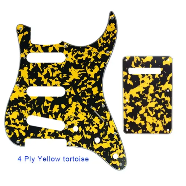 Pleroo SSS Guitar Pickguard with Back Plate for Fender Strat - Image 8