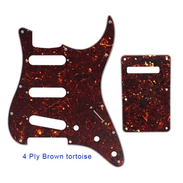 Pleroo SSS Guitar Pickguard with Back Plate for Fender Strat - Image 18