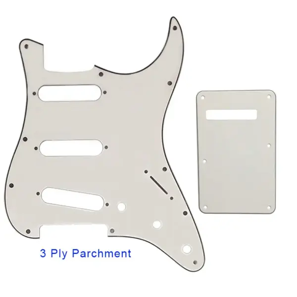 Pleroo SSS Guitar Pickguard with Back Plate for Fender Strat - Image 33