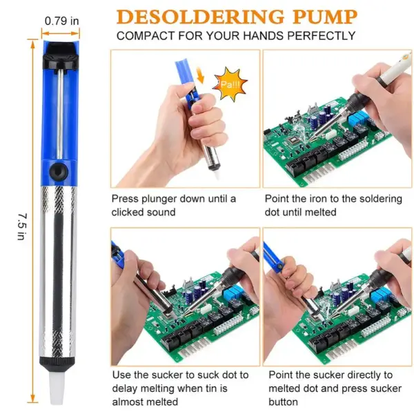 JCD Adjustable Temperature LCD Soldering Kit 80W - Image 5