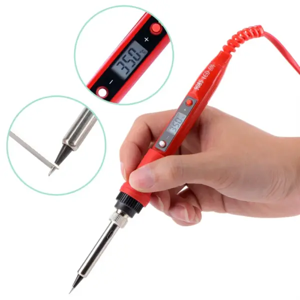 JCD 80W Adjustable Soldering Iron 220V/110V with LCD Display - Image 4