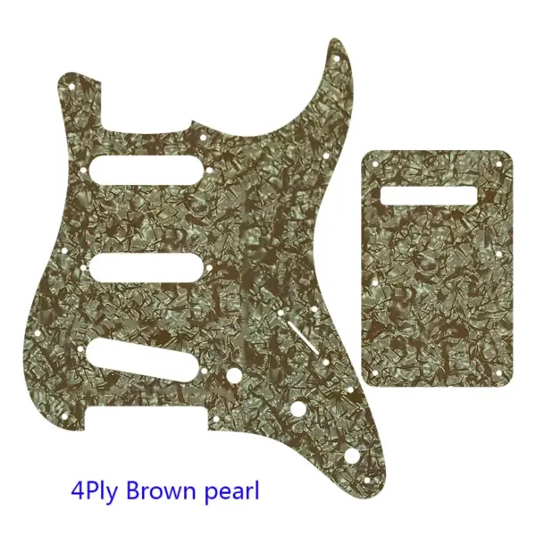 Pleroo SSS Guitar Pickguard with Back Plate for Fender Strat - Image 9