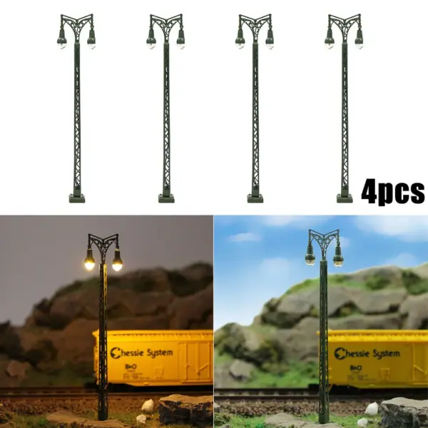 4pcs 1:160 N Gauge Model Railway Lights - Image 3