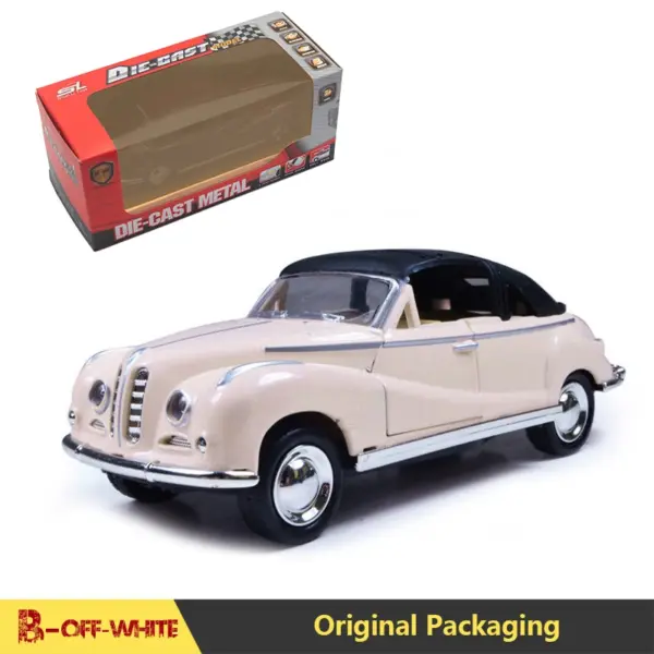 1:32 Alloy BMW Vintage Cabriolet Car Model - Image 17