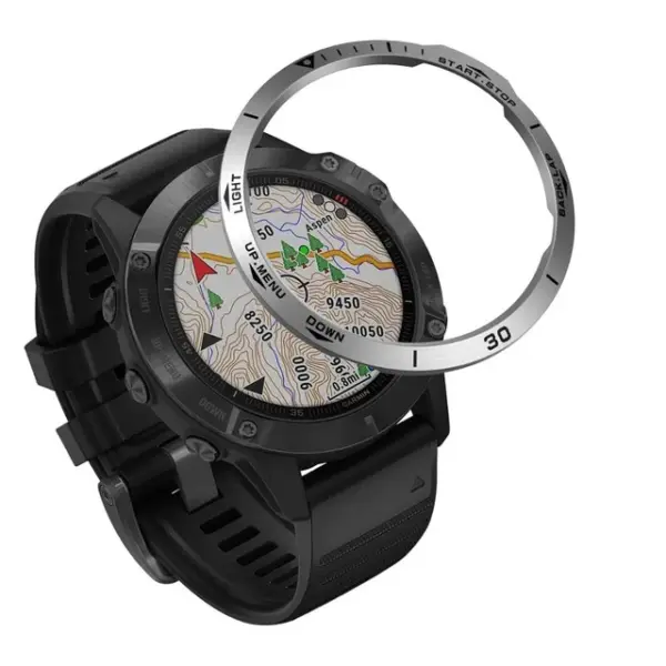 Stainless Steel Bezel Ring for Garmin Fenix 6x Pro Case - Image 8