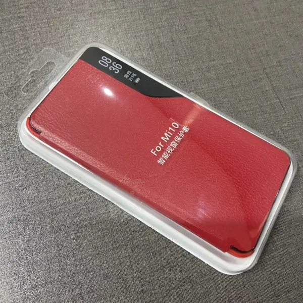 Xiaomi Mi 10 PU Leather Flip Case with Window - Image 11