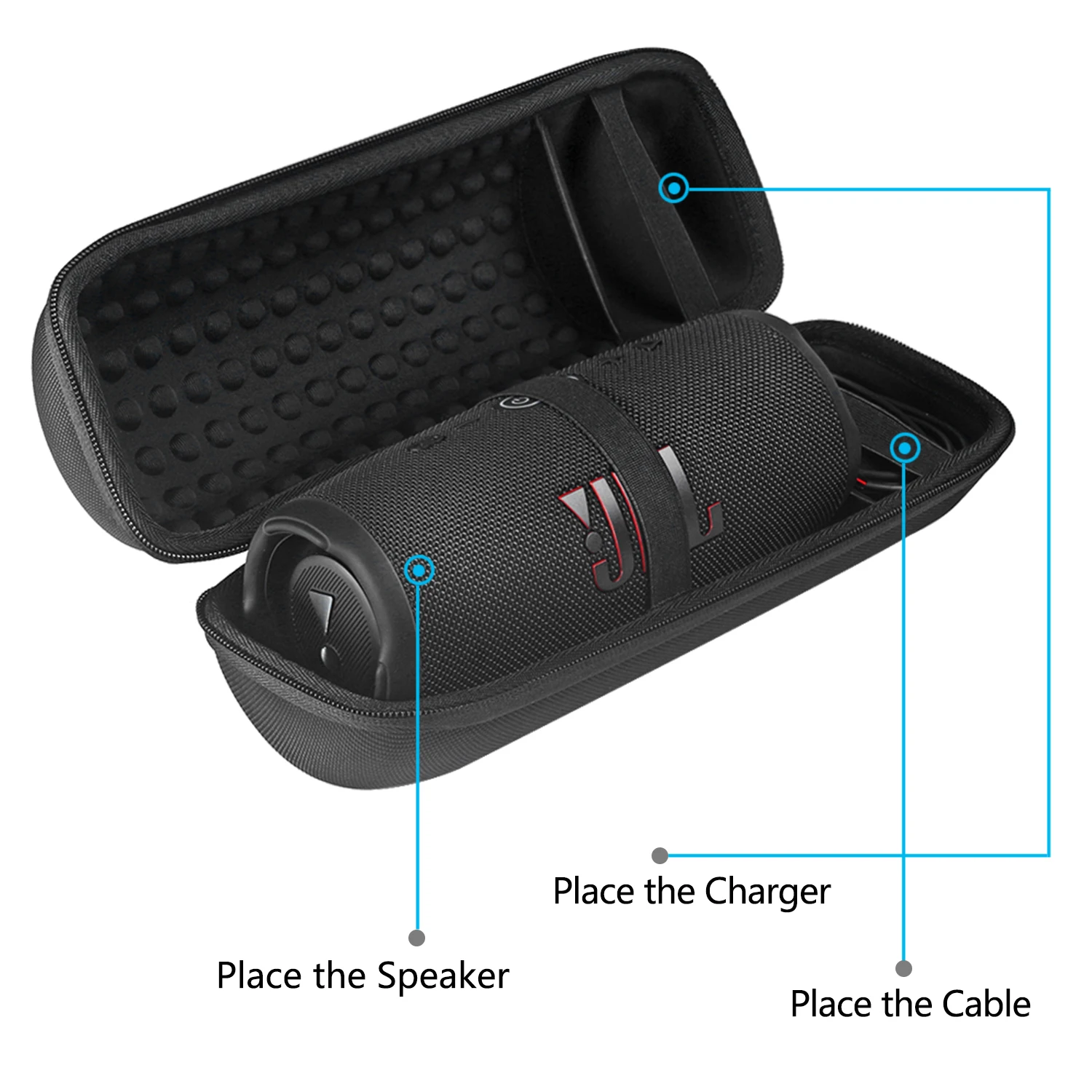 Hard EVA & Silicone Travel Cases for JBL Charge 5 Speaker 4 Hard EVA & Silicone Travel Cases for JBL Charge 5 Speaker - Image 4