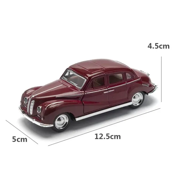 1:32 Alloy BMW Vintage Cabriolet Car Model - Image 3
