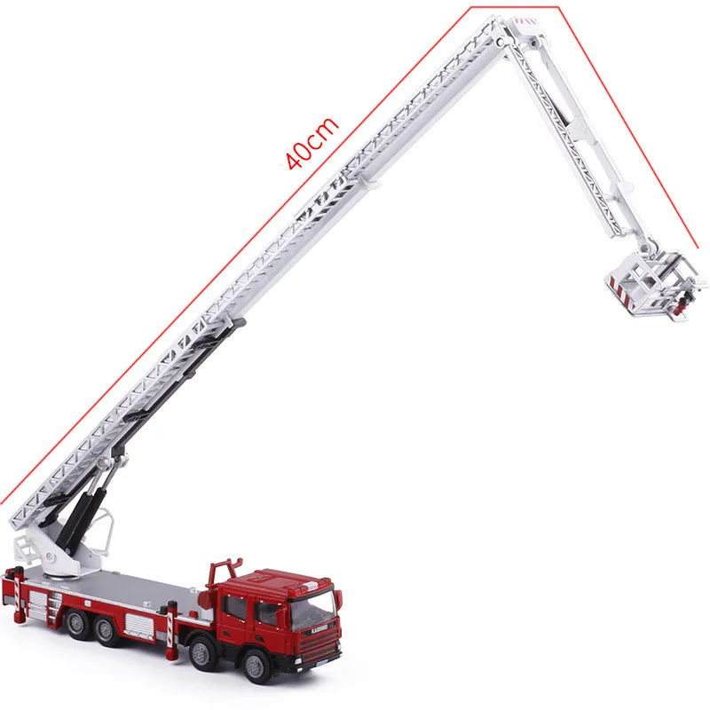 1:50 Alloy Fire Engine Model for Collectors 2 1:50 Alloy Fire Engine Model for Collectors - Image 2
