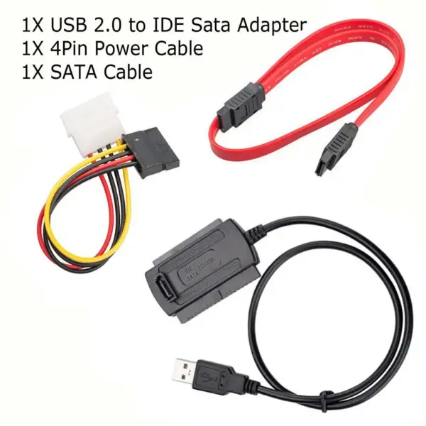 USB 2.0 to SATA IDE Hard Drive Adapter Kit - Image 2