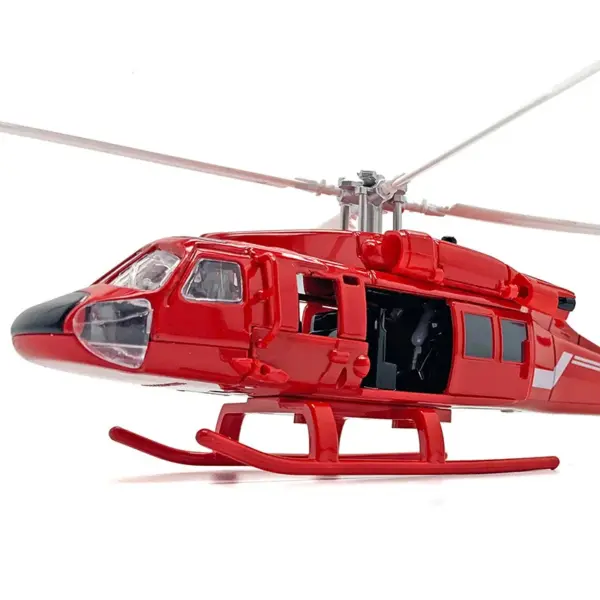 High Simulation Alloy Helicopter Model 1:100 Scale - Image 4