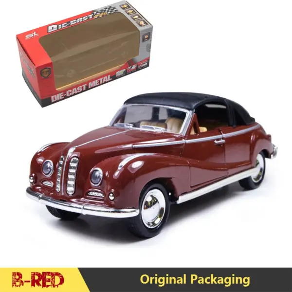 1:32 Alloy BMW Vintage Cabriolet Car Model - Image 15