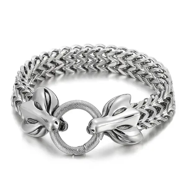 Vintage Nordic Wolf and Thor's Hammer Necklace for Men - Image 18
