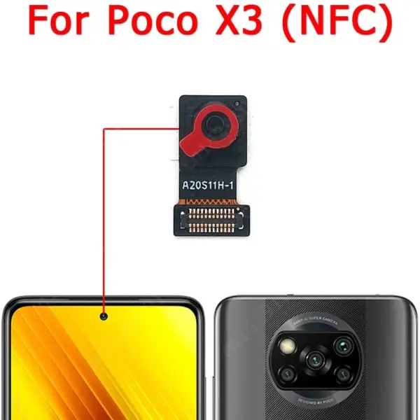 Front and Rear Camera Flex for Xiaomi Poco X3 NFC - Image 3