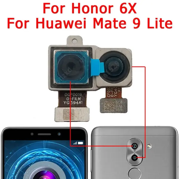 Huawei Mate 8 & 9 Rear & Front Camera Module Set - Image 7
