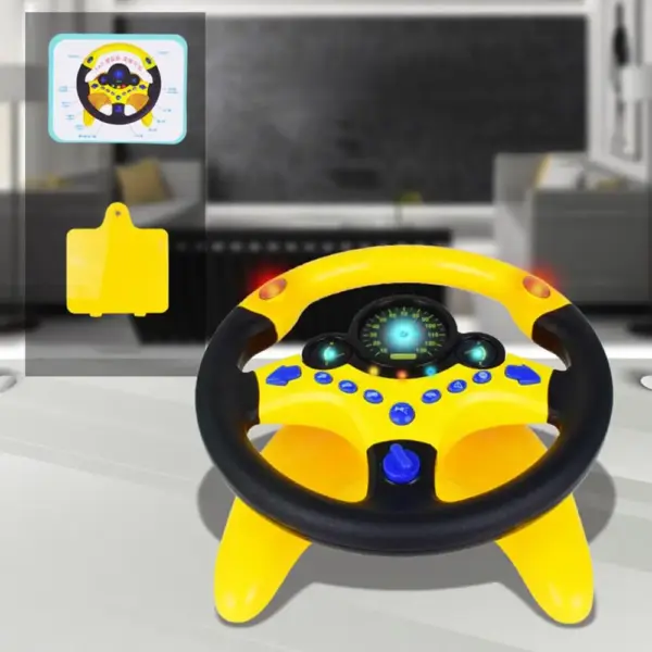 Kids' Steering Wheel Toy with Lights and Sound - Image 4