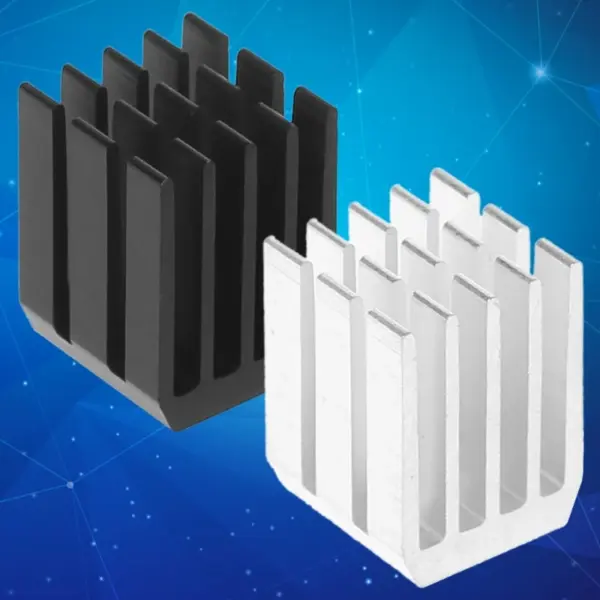5-Piece Aluminum Heatsink Set for IC and LEDs - Image 2