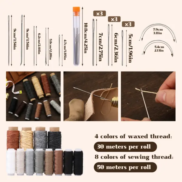 Comprehensive Leather Working Tools Set - Image 3