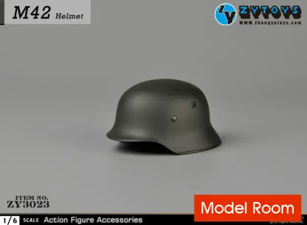 WWII German M35/42 Metal Helmet for 1/6 Action Figures - Image 4
