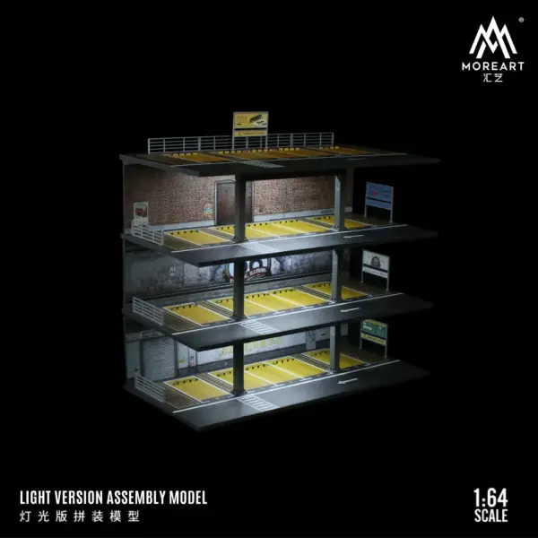 TimeMicro/MoreArt 1:64 Steel Frame Garage Scene - Image 4