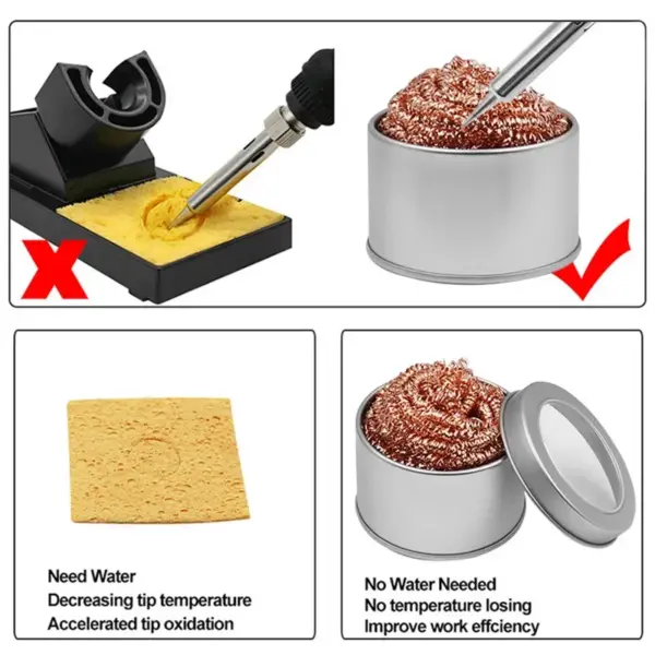 Copper Wire Soldering Iron Tip Cleaner Ball - Image 2