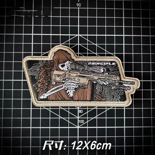 Skull Warrior Tactical Patch for Military Gear - Image 10