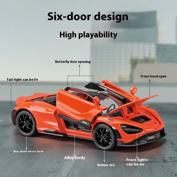 1:32 McLaren 765LT Alloy Model Car - Image 3