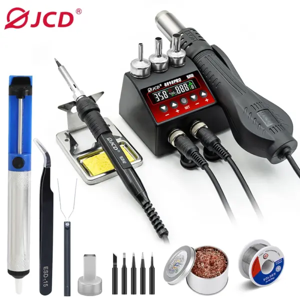 JCD 8898Pro 2-in-1 Soldering Station with LCD - Image 10