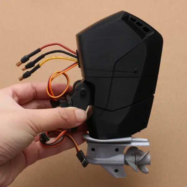 RC Boat Outboard Motor with Contra-rotating Propellers - Image 5