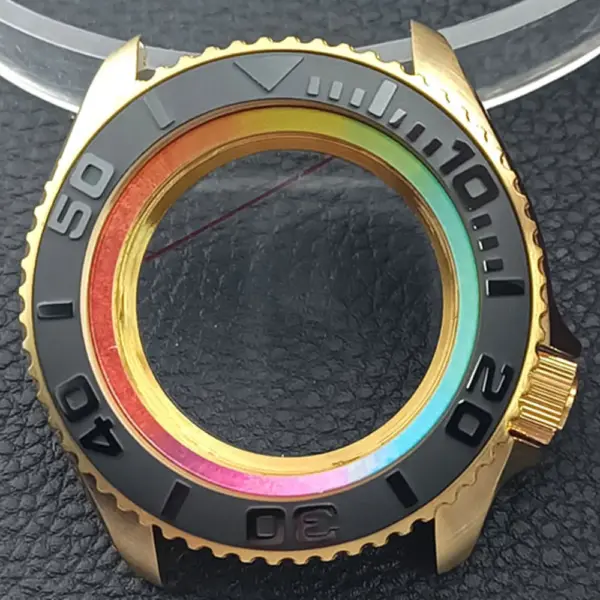 41.5mm Sapphire Crystal Watch Case for NH 35/36 Black Matte Finish - Image 42