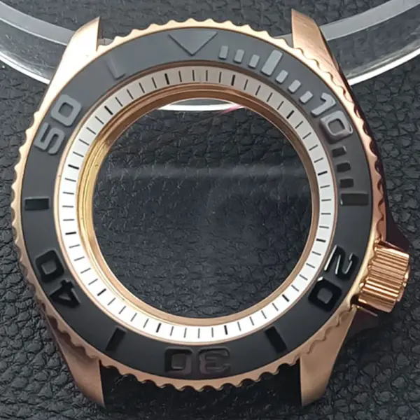 41.5mm Sapphire Crystal Watch Case for NH 35/36 Black Matte Finish - Image 40