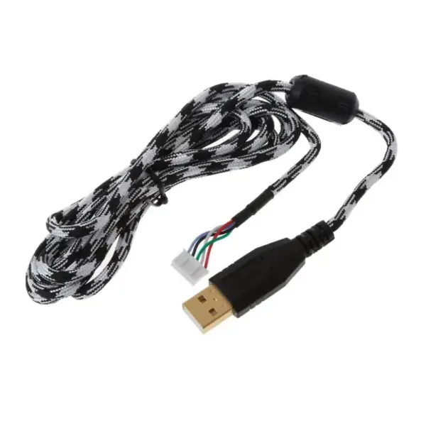 Durable 2m Nylon Braided Mouse Cable for A4Tech - Image 5
