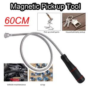 Magnetic Pickup Tool with Foldable Handle
