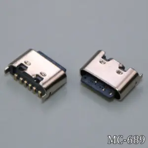 USB Type-C 3.1 Female 6-Pin Connectors (2-50 pcs)