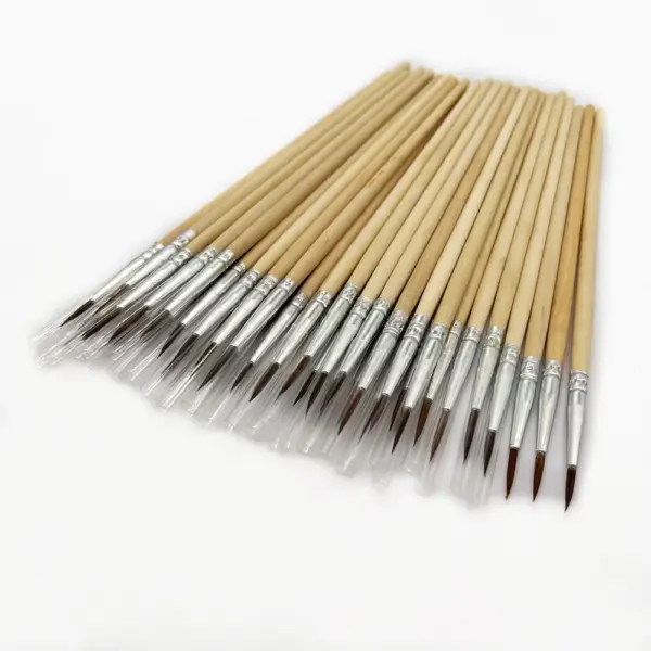 100pcs Nylon Painting Brush Set for Art Enthusiasts - Image 9