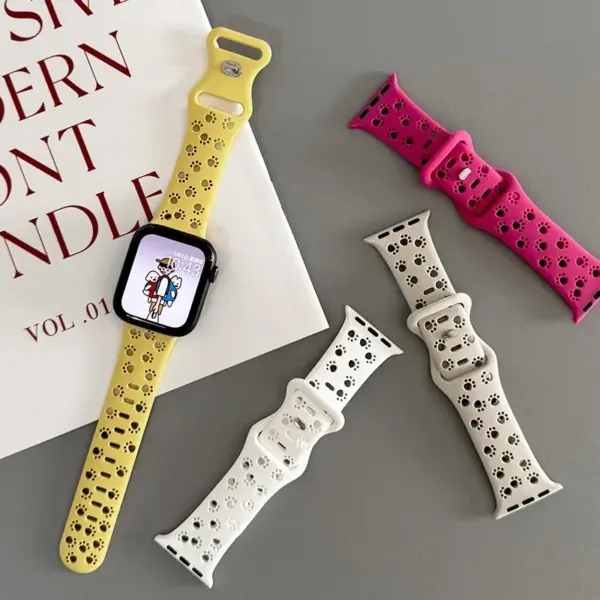 Silicone Watch Strap for Apple Watch Series 9-4 - Image 4